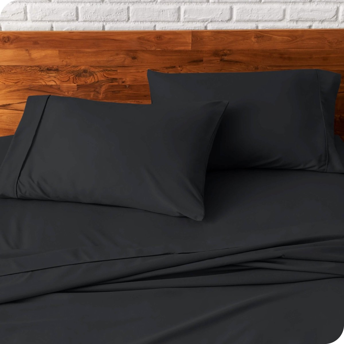 Close up of pillowcases on a bed