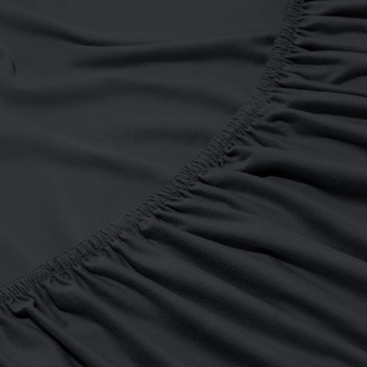 Close-up of a fitted sheet with elastic edge