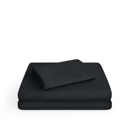 Microfiber stretch sheet set folded