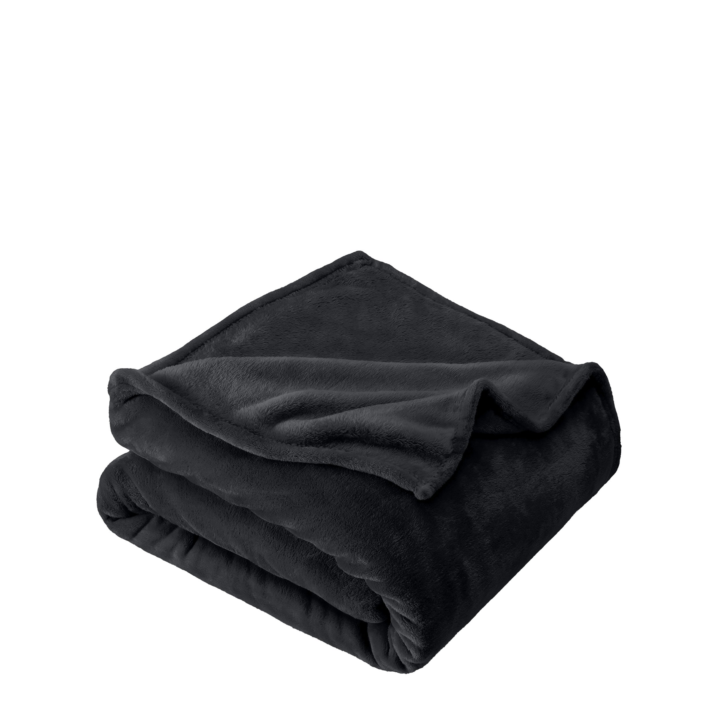 Microplush blanket folded neatly