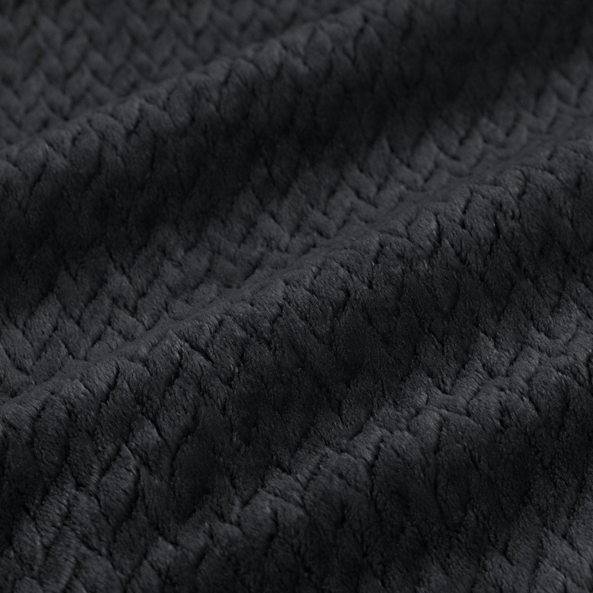 Close-up of chevron textured blanket