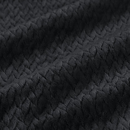 Close-up of chevron textured blanket