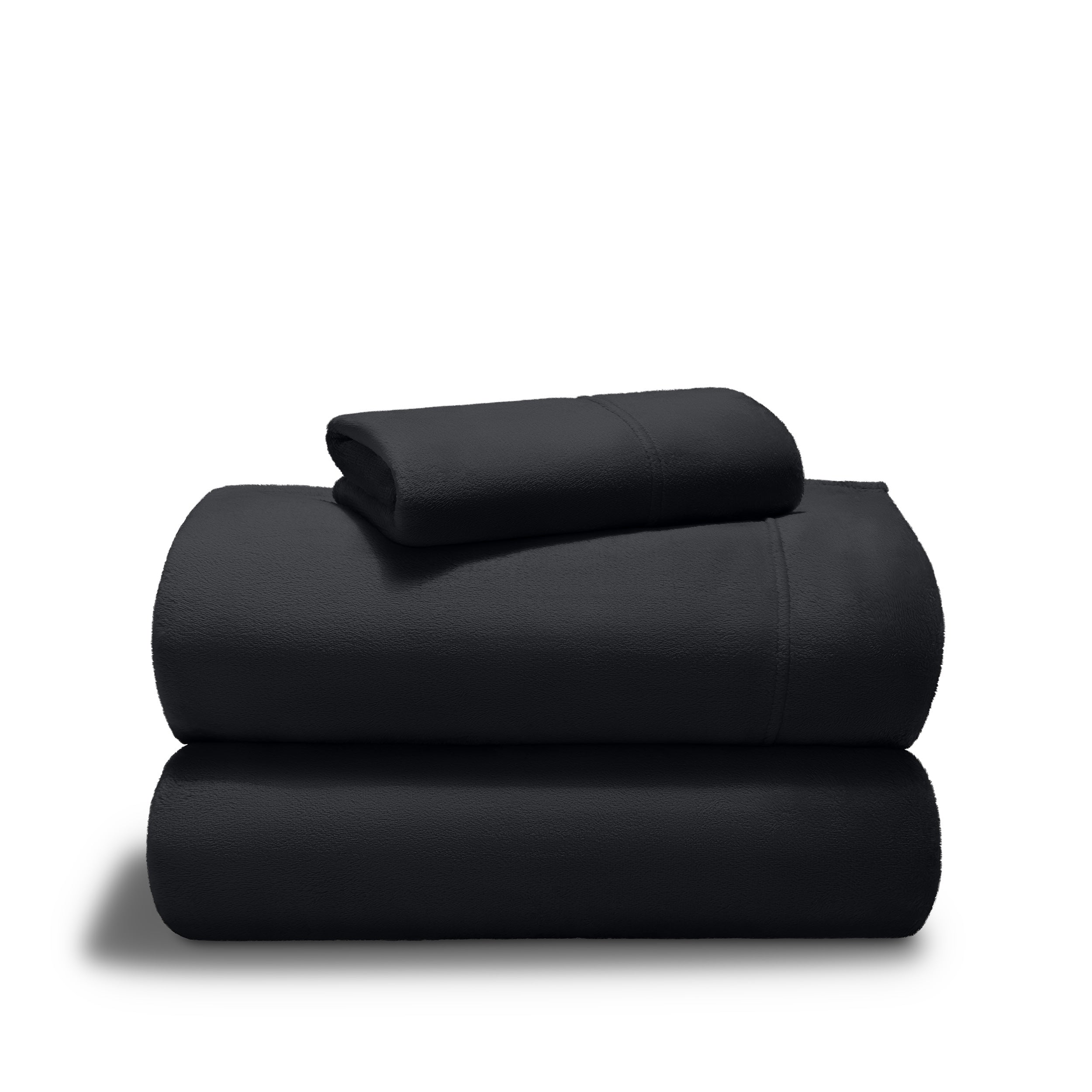 Microplush sheet set stacked
