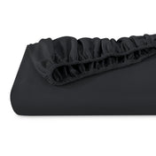 Organic sateen fitted sheet folded