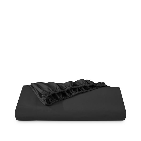 Percale fitted sheet folded neatly