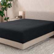 A single fleece fitted sheet on a bed