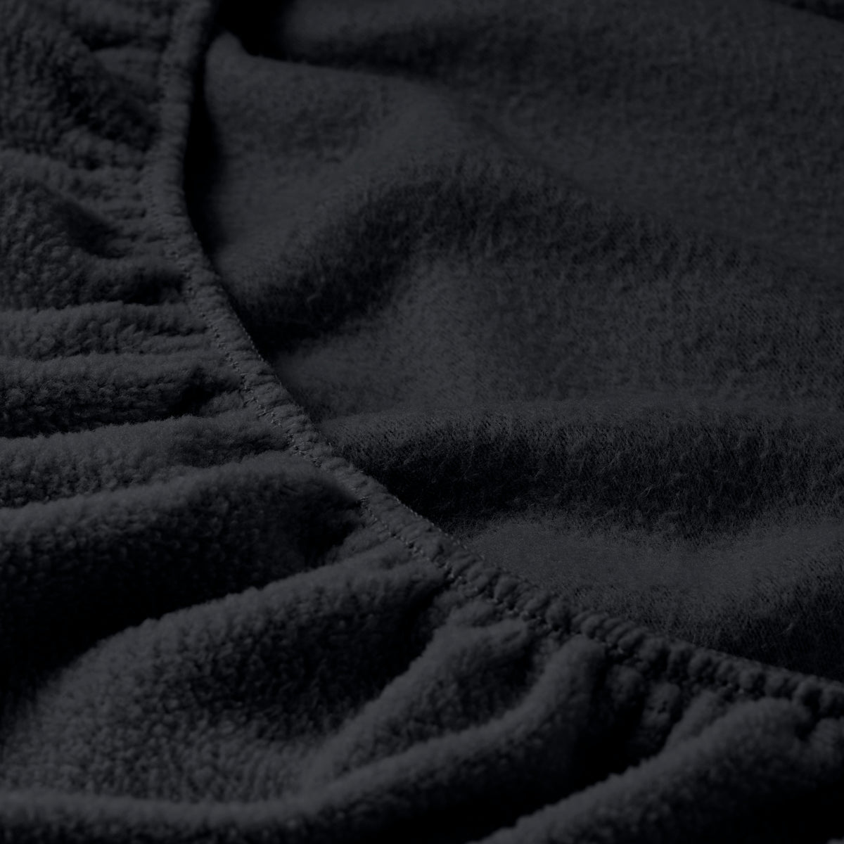Close-up of fleece fitted sheet