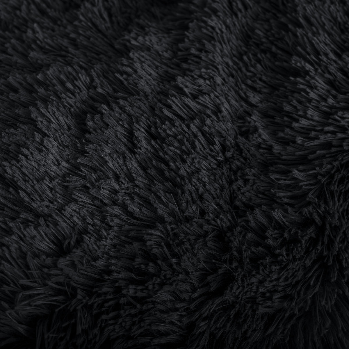 Close-up of shaggy blanket fabric