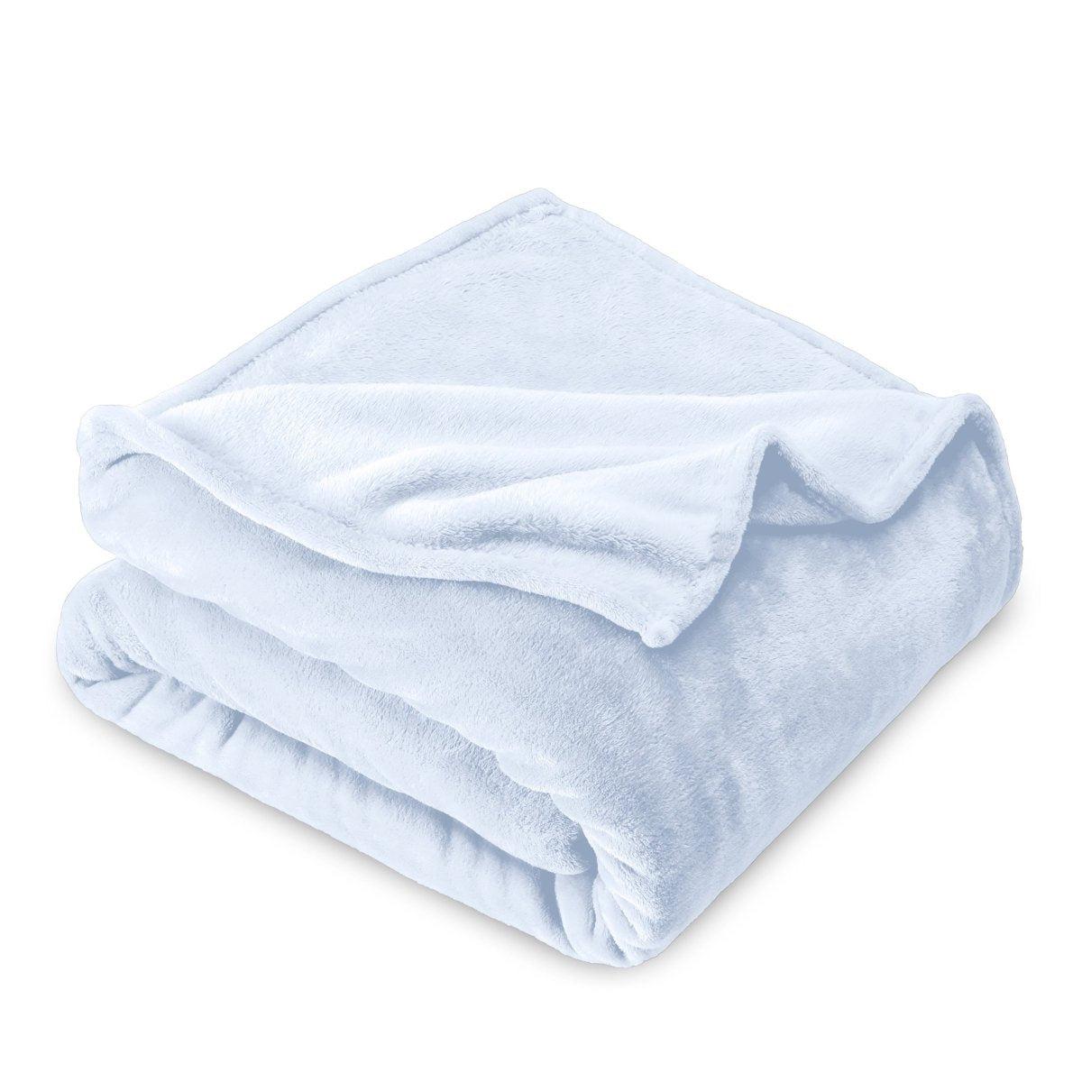 Microplush blanket folded neatly