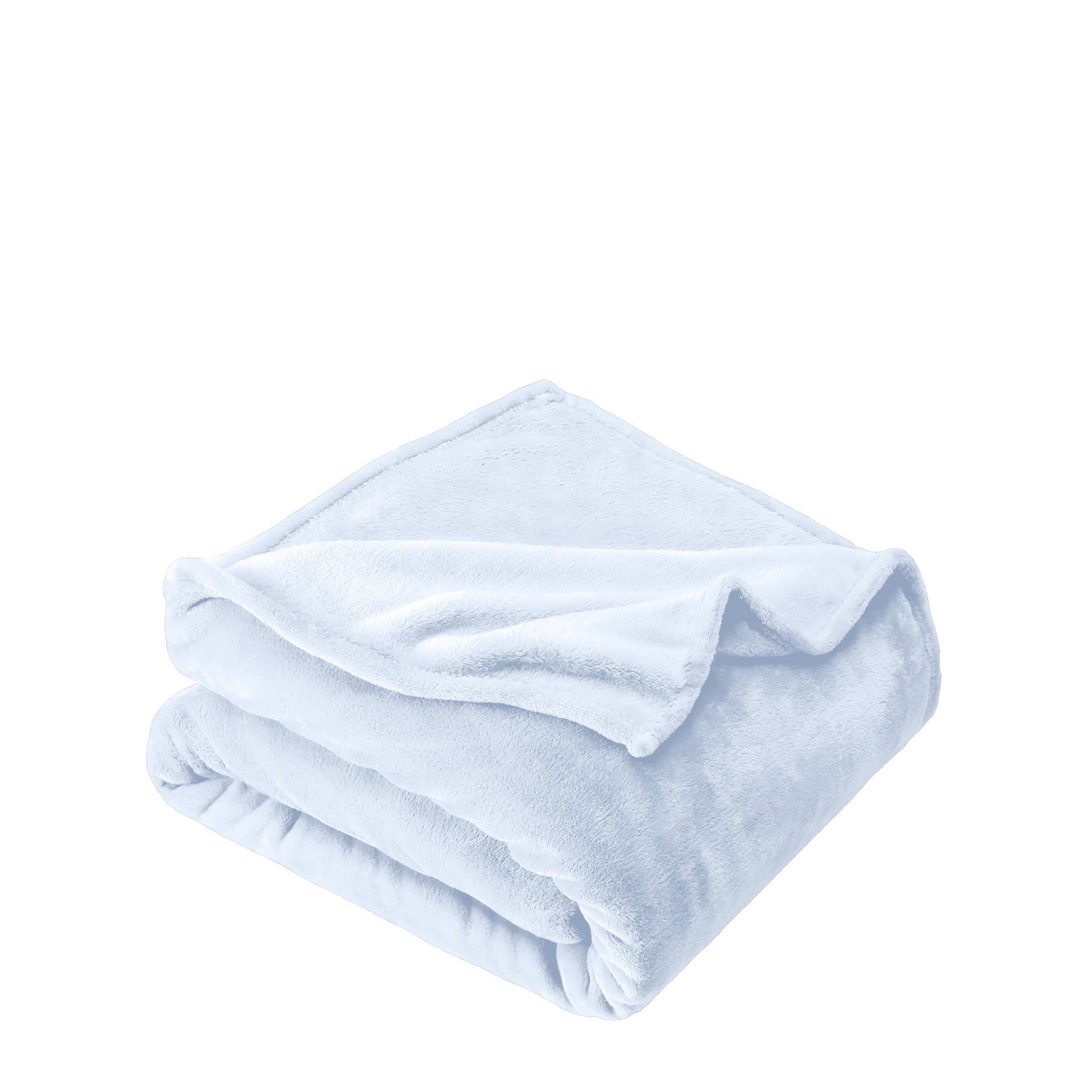 Microplush blanket folded neatly