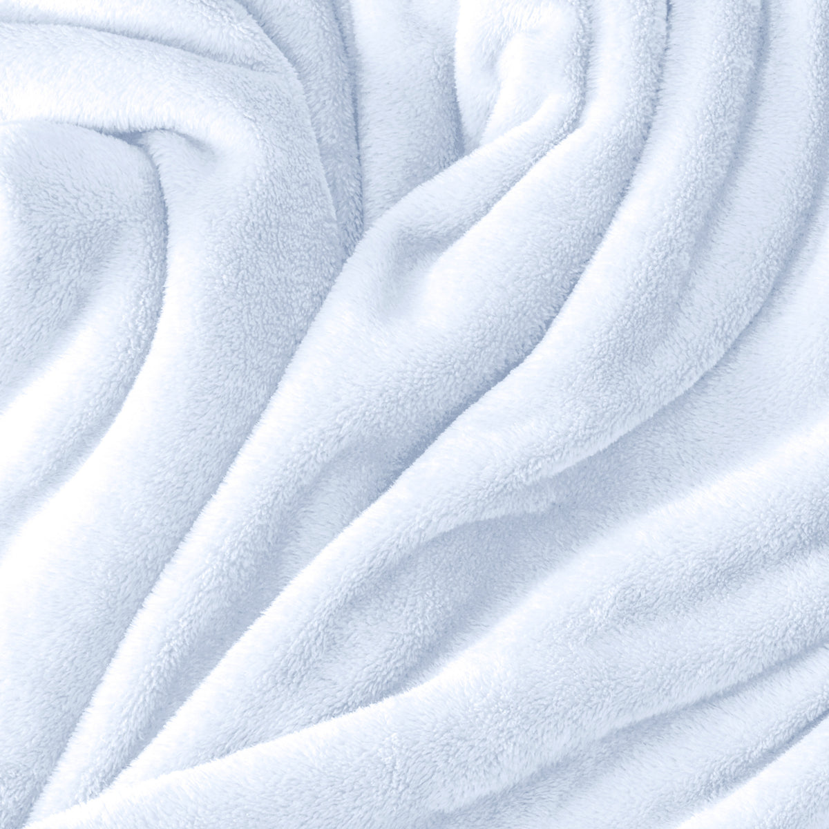 Close up of the soft textured microplush blanket