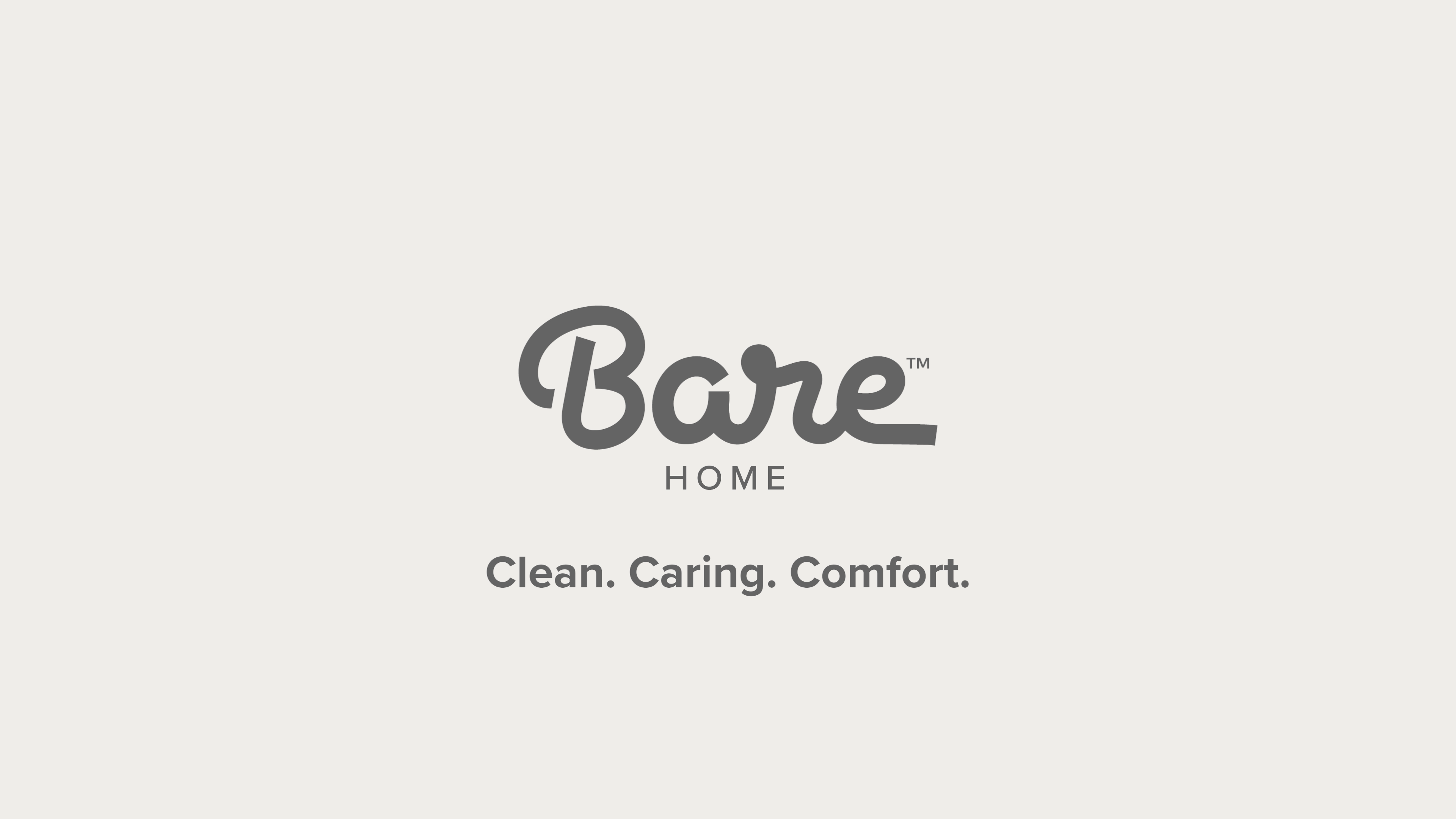 Bare Home Logo with Clean.Caring.Comfort Test
