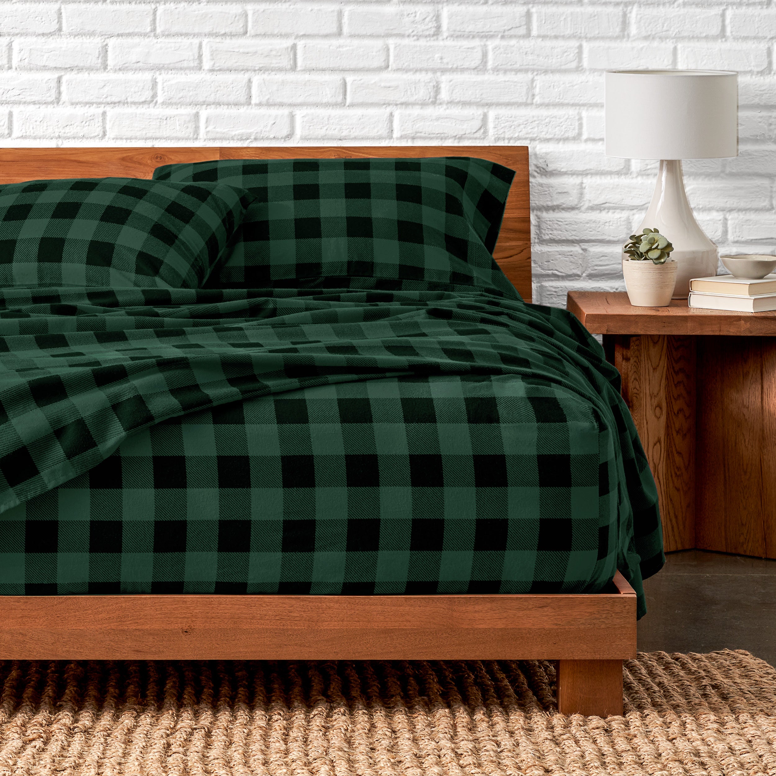 Print Cotton Flannel Sheet Set