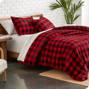 Cotton Flannel Duvet Cover & Sham Set
