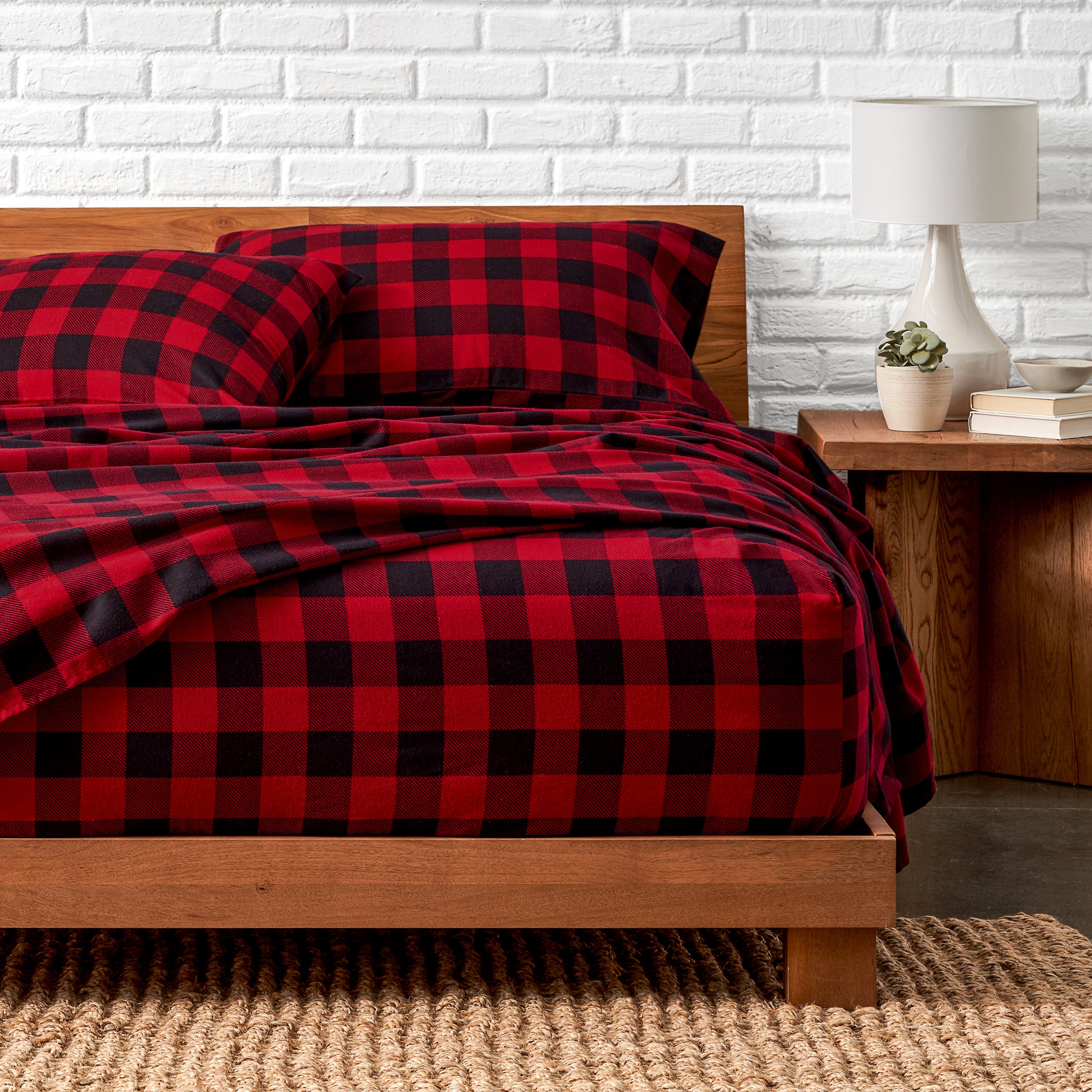 Print Flannel Sheet Set