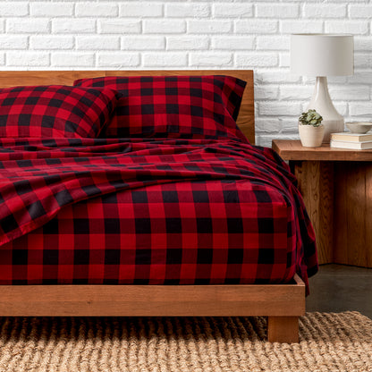 Print Flannel Sheet Set