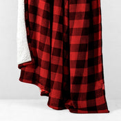 Printed sherpa blanket hanging