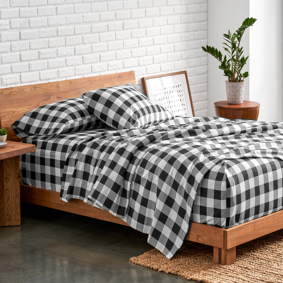 Print Flannel Sheet Set