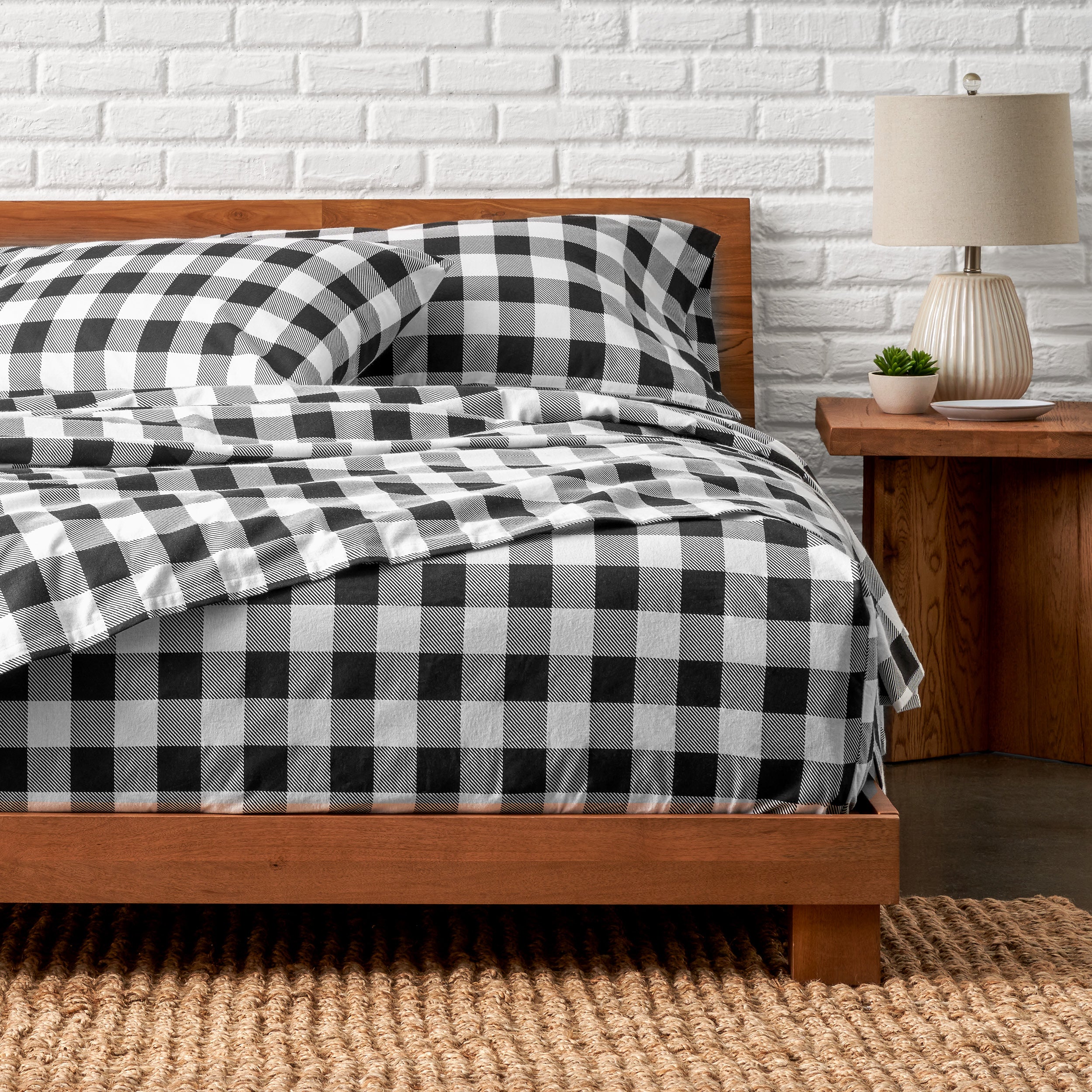 Print Flannel Sheet Set
