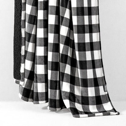 Printed sherpa blanket hanging