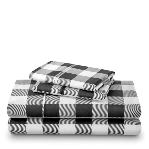 A printed sheet set folded and stacked