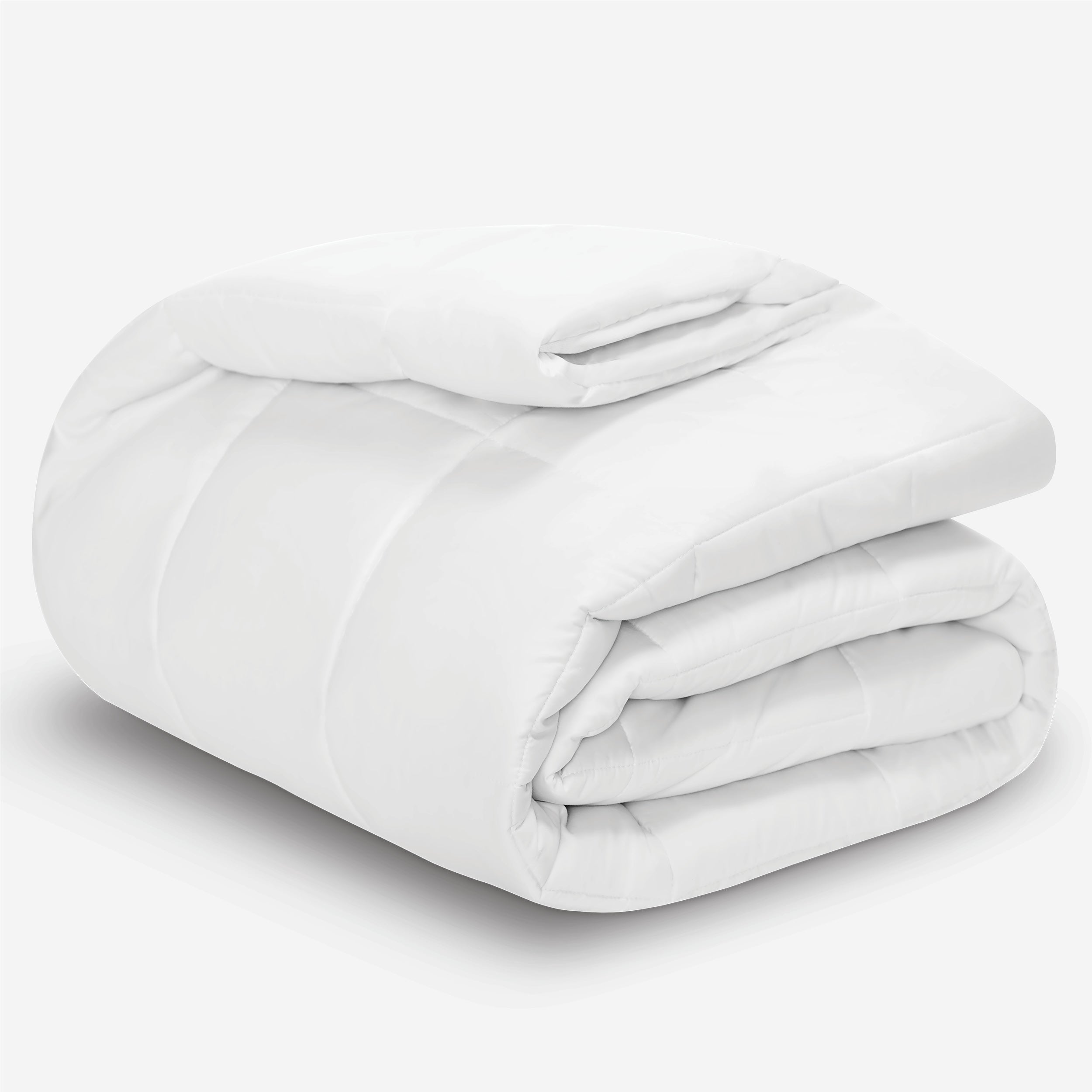A cotton top mattress pad folded