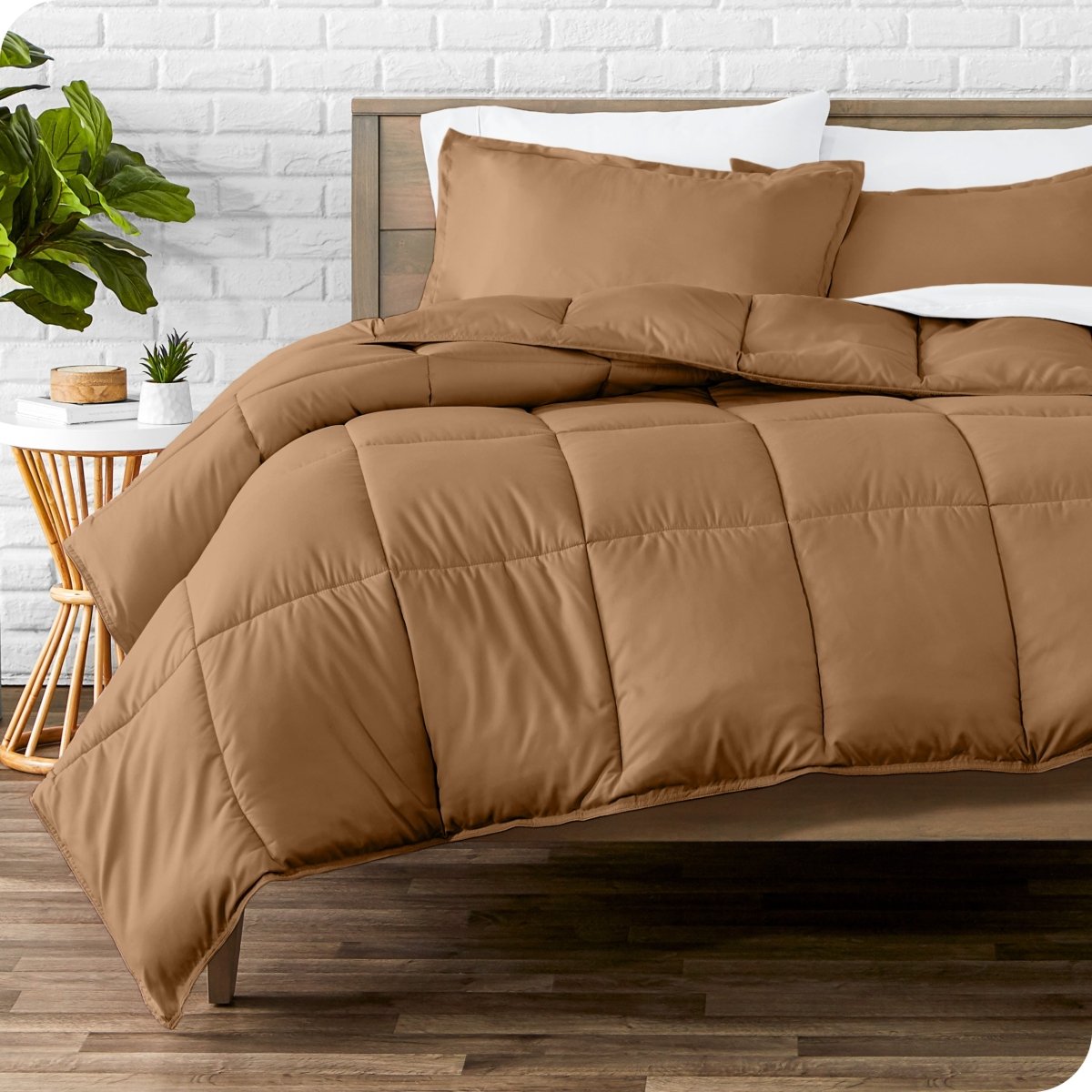 Down Alternative Box Stitch Comforter Set
