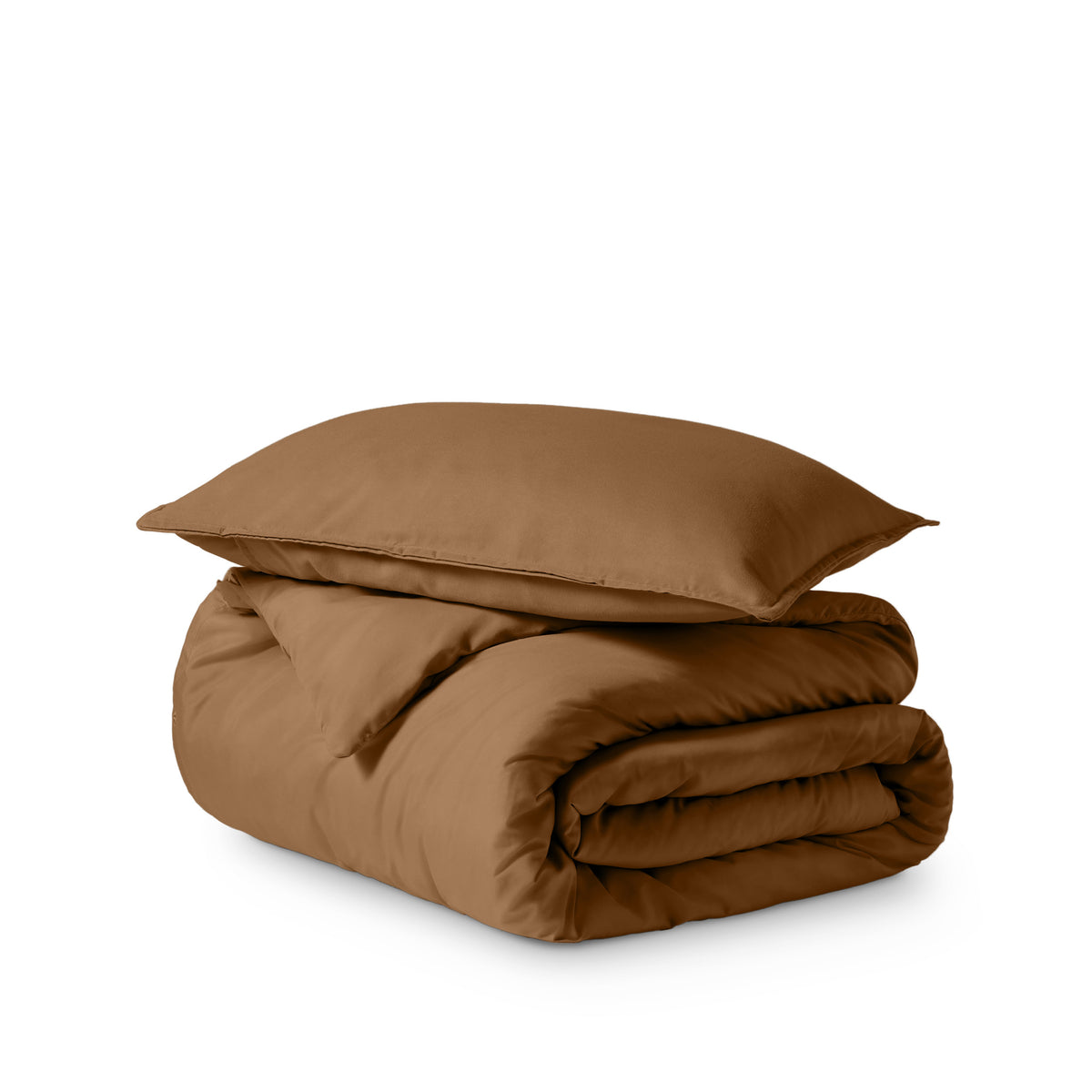 Ultra soft duvet cover folded and stacked