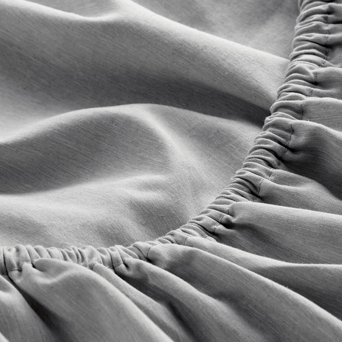 Close-up of fitted sheet
