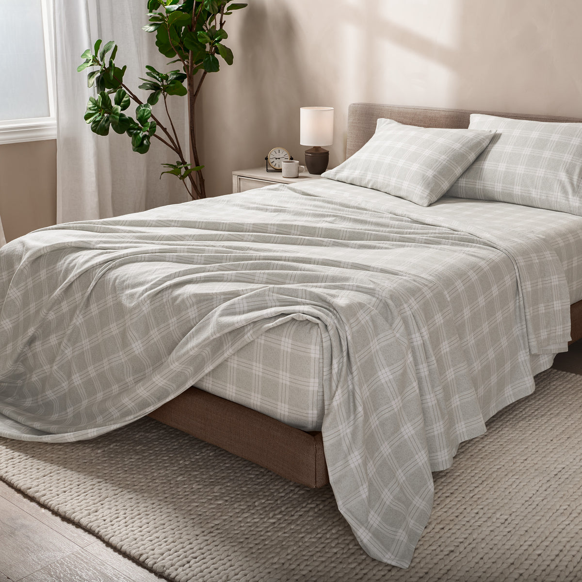 Print Cotton Flannel Sheet Set