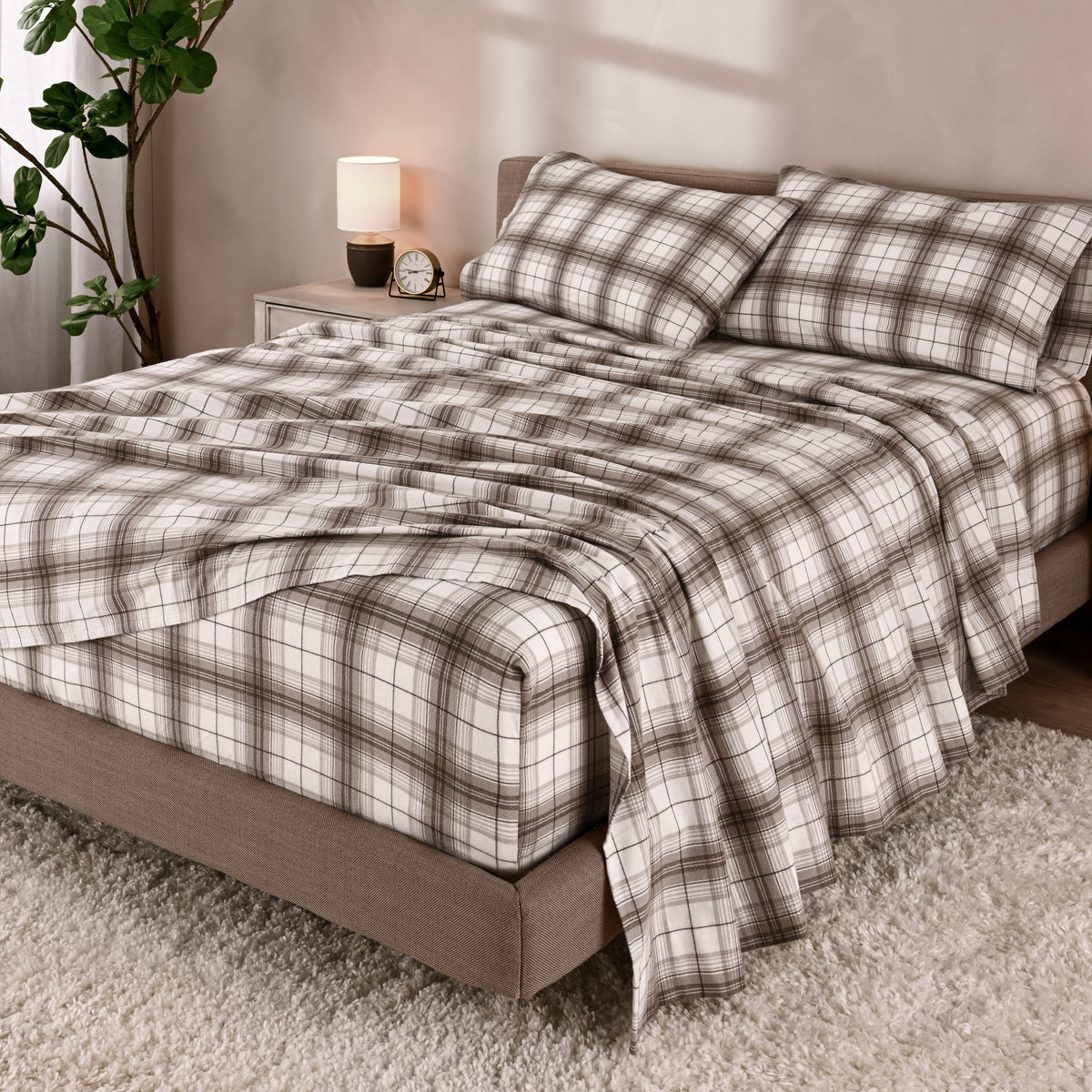 Print Flannel Sheet Set