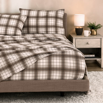 Print Flannel Sheet Set