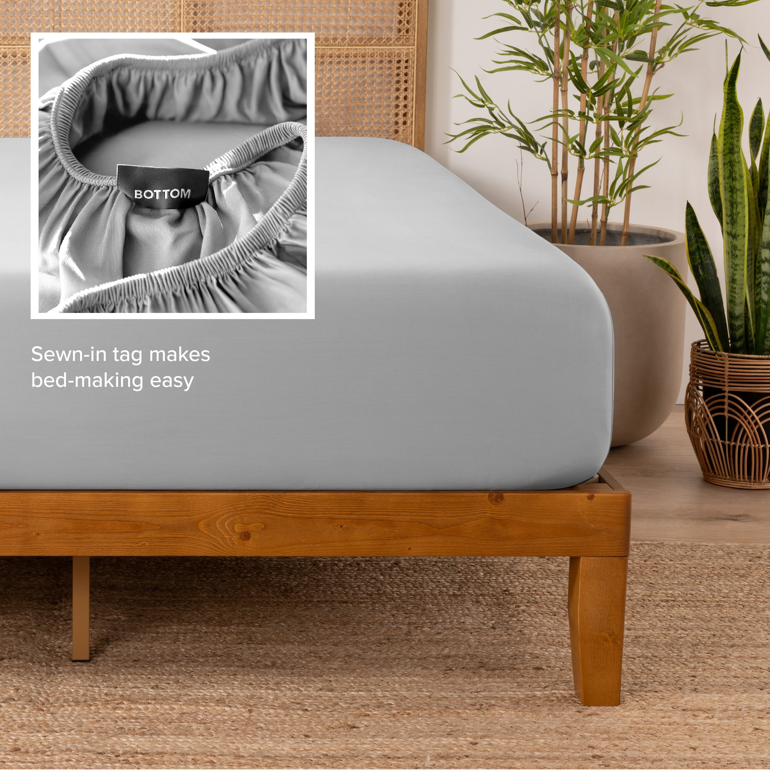 Rayon From Bamboo Fitted Sheet - Bare Home