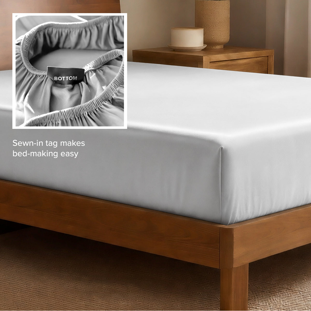 Rayon From Bamboo Fitted Sheet - Bare Home