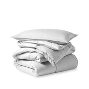 Comforter set folded and stacked