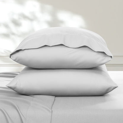 2 pillowcases on pillows