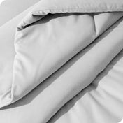Close up of the track stitch comforter set