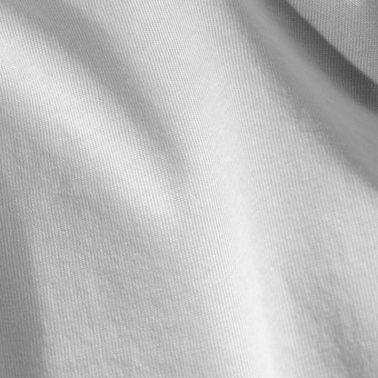 Close-up of organic cotton jersey fabric with subtle texture
