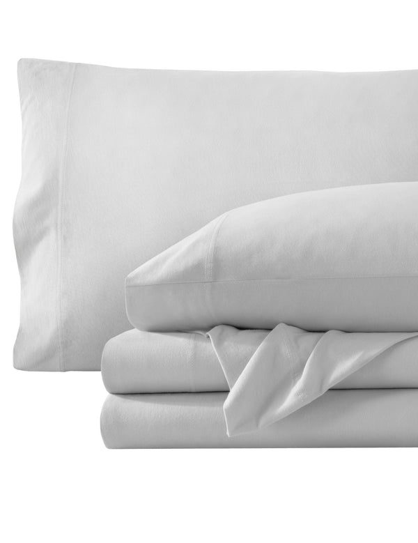Organic jersey sheet set folded