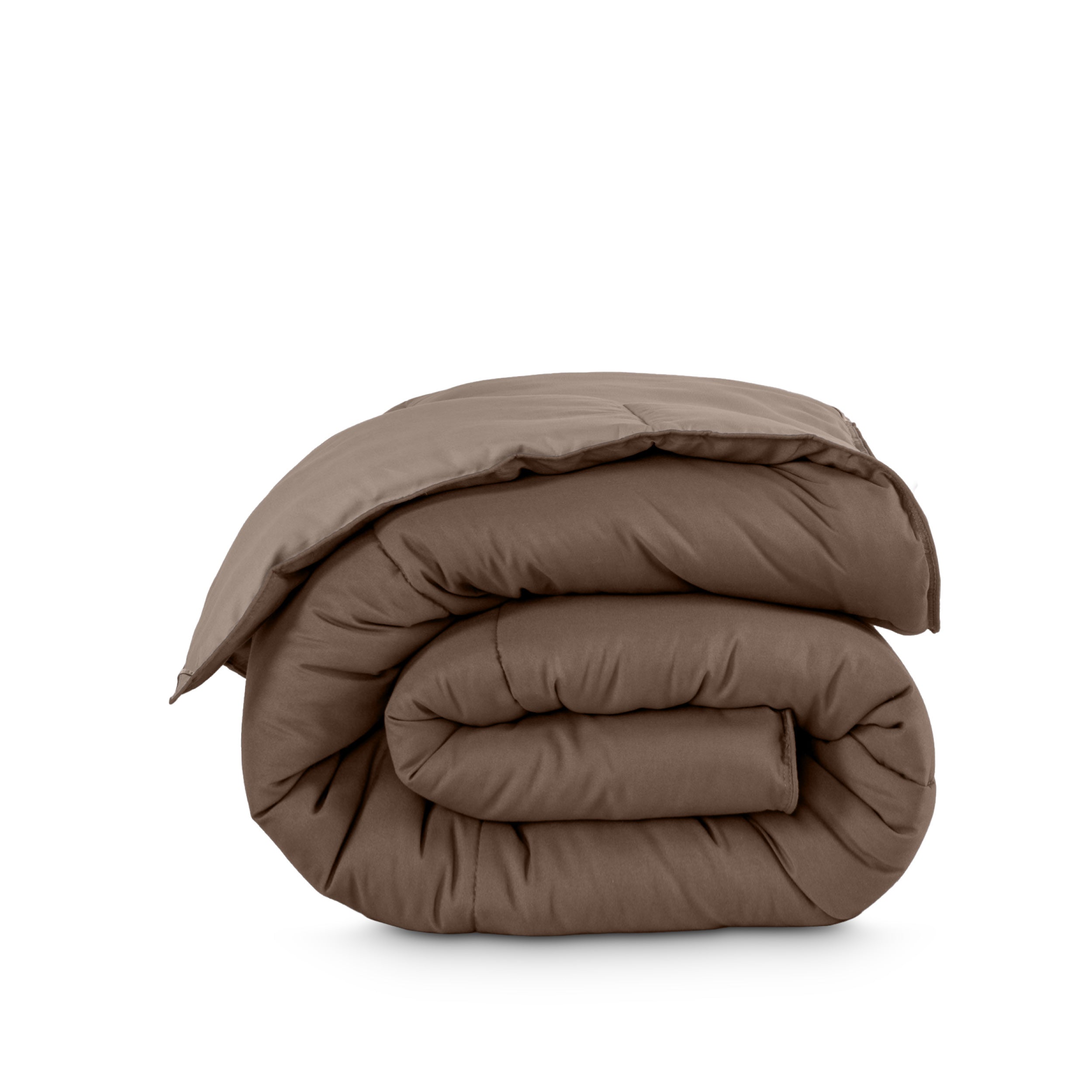 Reversible comforter folded