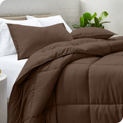 Down Alternative Box Stitch Comforter Set
