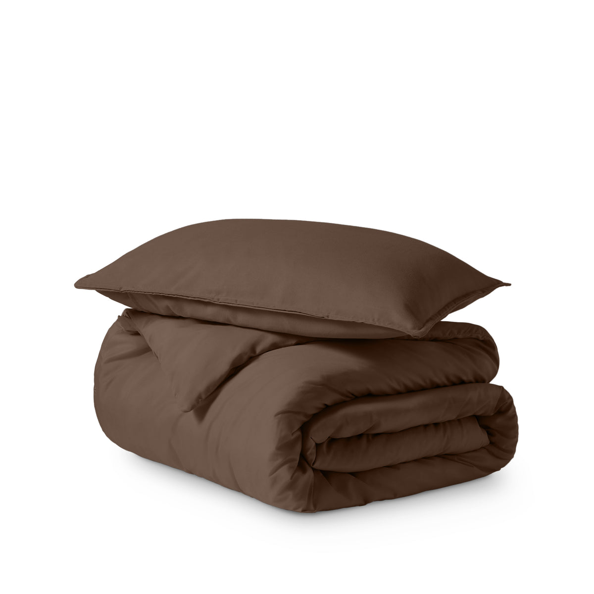 Ultra soft duvet cover folded and stacked