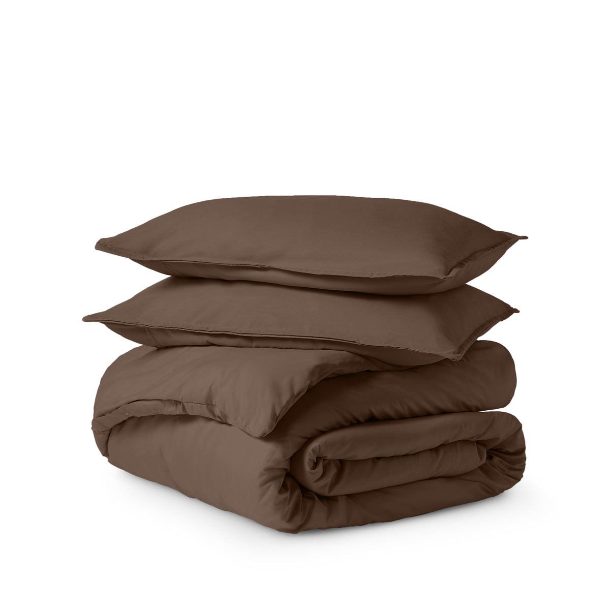 Ultra soft duvet cover folded and stacked
