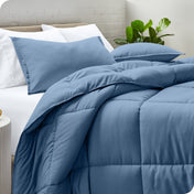 Down Alternative Box Stitch Comforter Set