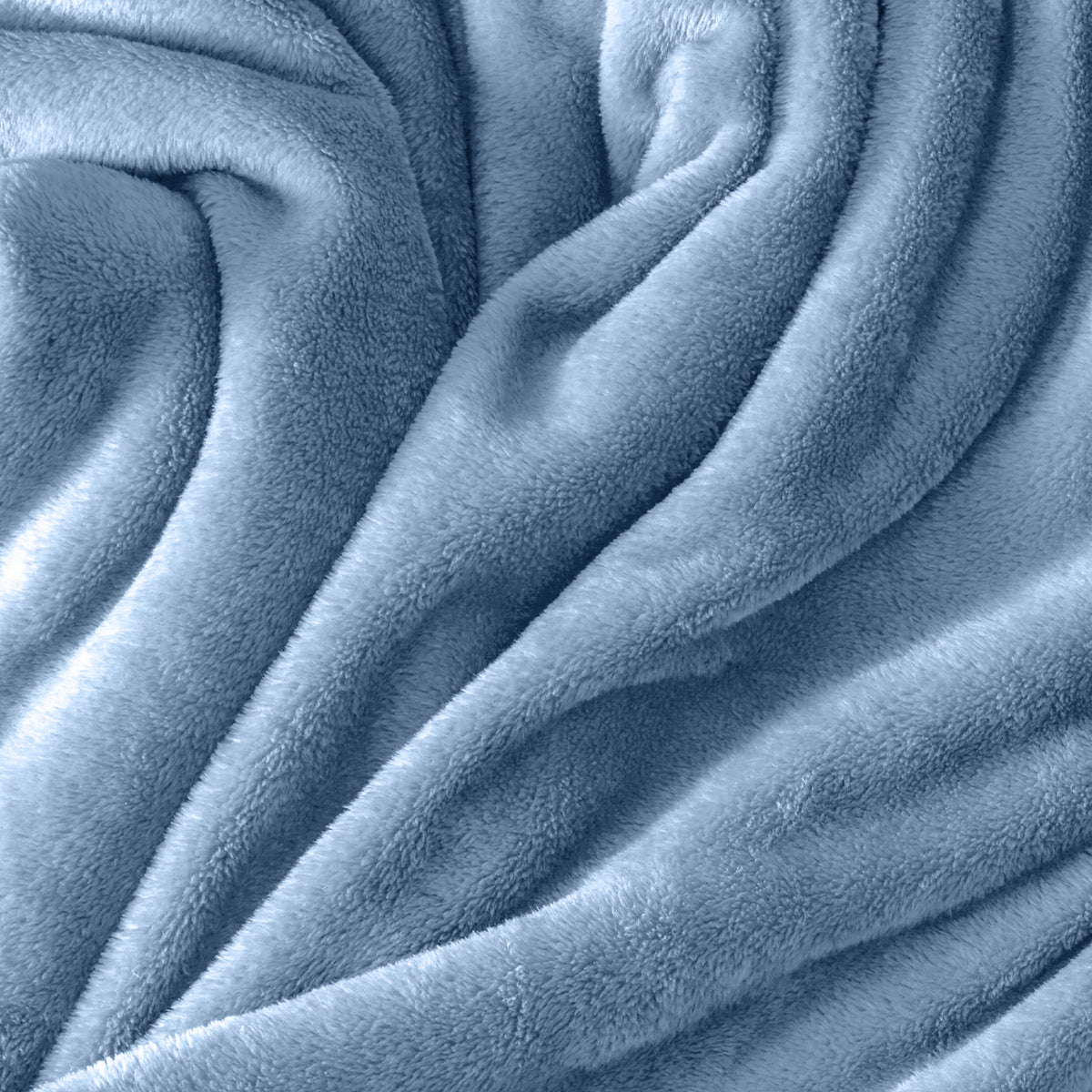 Close up of the soft textured microplush blanket