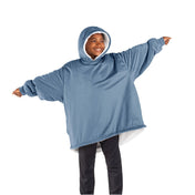 A youth wearable blanket on a child