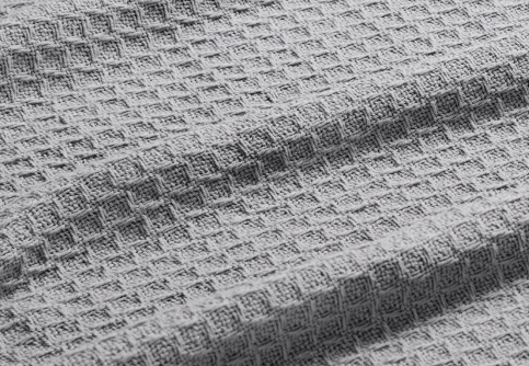 Closeup of Cotton Blanket fabric card texture