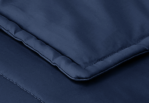 Closeup of Cotton Weighted Blanket fabric card texture