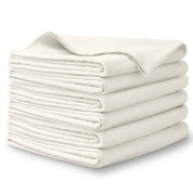 A stack of flannel receiving blankets