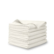 A stack of flannel receiving blankets